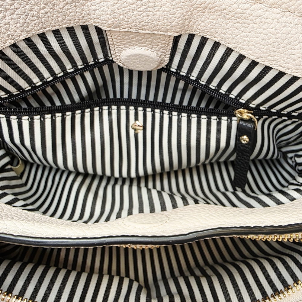 Kate Spade Black & Toasty Pebbled Leather Jackson Street Octavia Crossbody - Picture 14 of 15